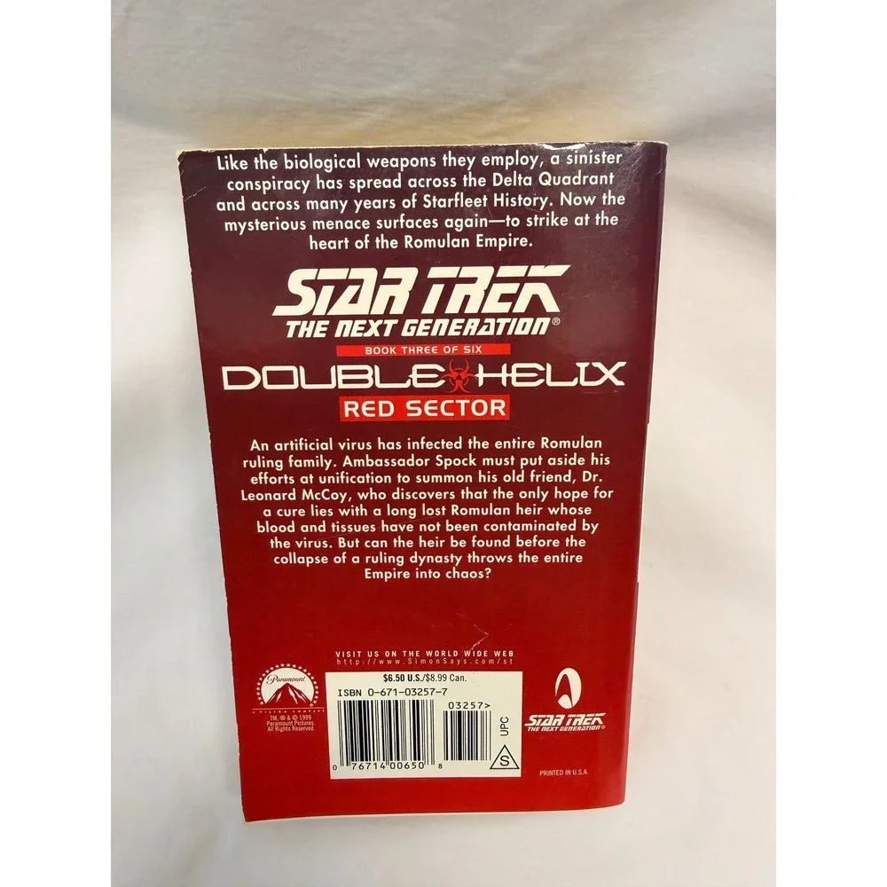 Star Trek The Next Generation Double Helix Books 1-5 Paperback Lot TNG Pocket